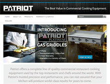 Tablet Screenshot of patriotcooking.com